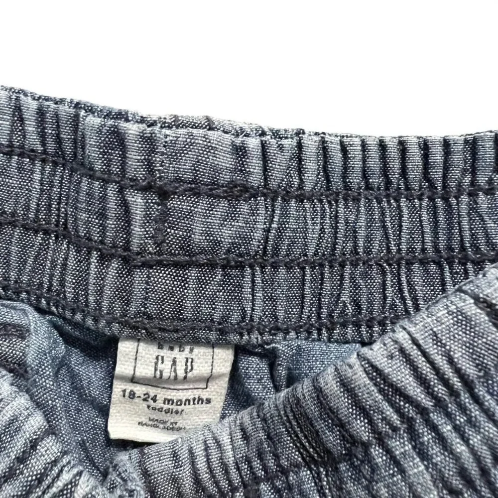 Baby Gap 18-24m Chambray Pull On Shorts
